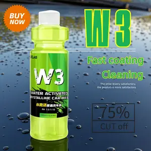 AICLAS W3 water-activated crystal car wash liquid coating fast-acting water repellent water wax car care polish High-Gloss, UV Protection, Hydrophobic Car Detailing Wax