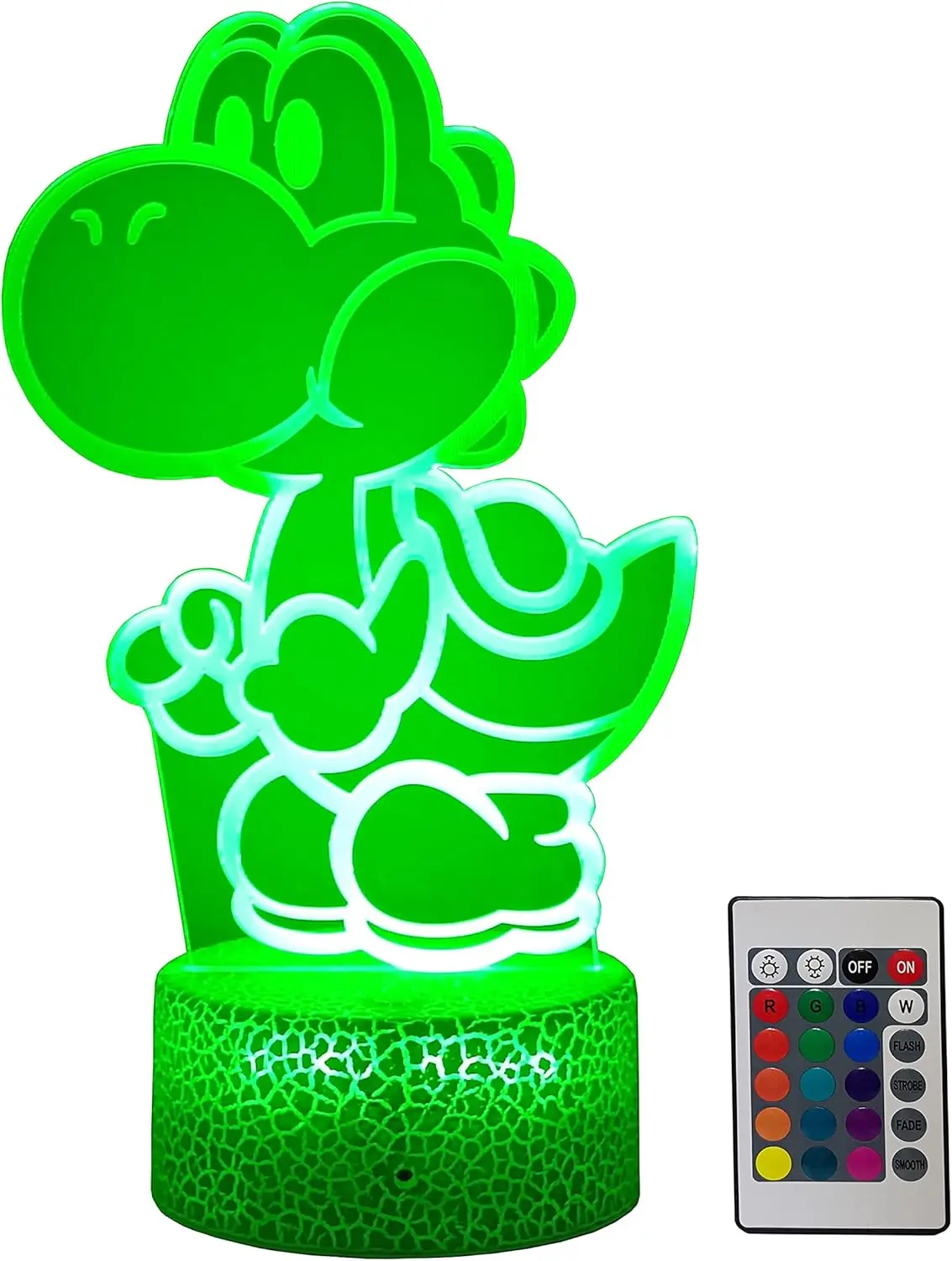 Yoshi Night Light 16 Colors Christmas Lighting Gift RGB Touch Remote Controller Toys 3D Night Light for Children's Room Decoration Holiday Gifts,Birthday Atmosphere Light