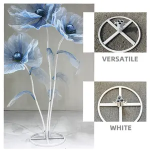 1 Pc Universal Flower Stand Base, For Large Floor Flower Rack, Modern Wrought Iron Decorative Flower Frame, Suitable for Weddings, Graduation Ceremonies & Other Events. Flower Stand Display Rack With Perforated Base, Perfect For Event & Home Decor,