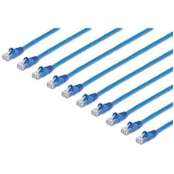 StarTech N6PATCH7BL10PK 7 ft. Cat6 Patch Cord Pack Cable, Blue