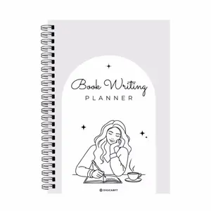 Novel Writing Plan Template, Printable Fantasy Plot Development Workbook, Lined Hole Punched Paper Notebook, Author Writing Tracker, 120+ Pages