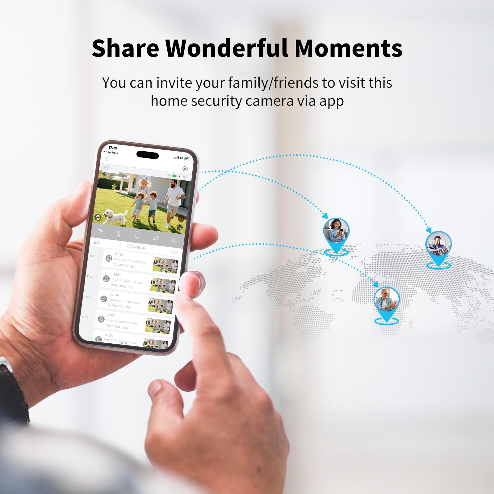 4G LTE Cellular Solar Surveillance Black Security Camera – 2K HD Video 360° View,NoWiFi, Remote APP Controlled,WaterProof,MotionActivated, NightVision, 4GData Card Included (Data refill is required for Unlimited 4G data usage) Connection