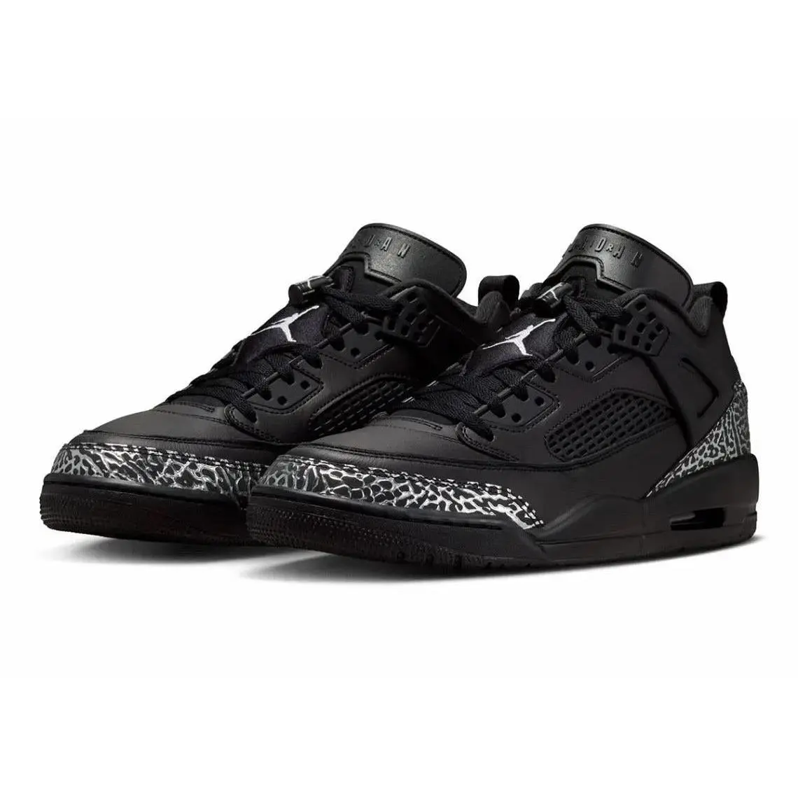 Jordan Spizike Low  Black Metallic Silver Men's IV2417-010 New Sneakers