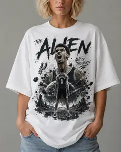 Victor Wembanyama "The Alien" Graphic Tee, Vintage Area 51 Basketball Bootleg Shirt
