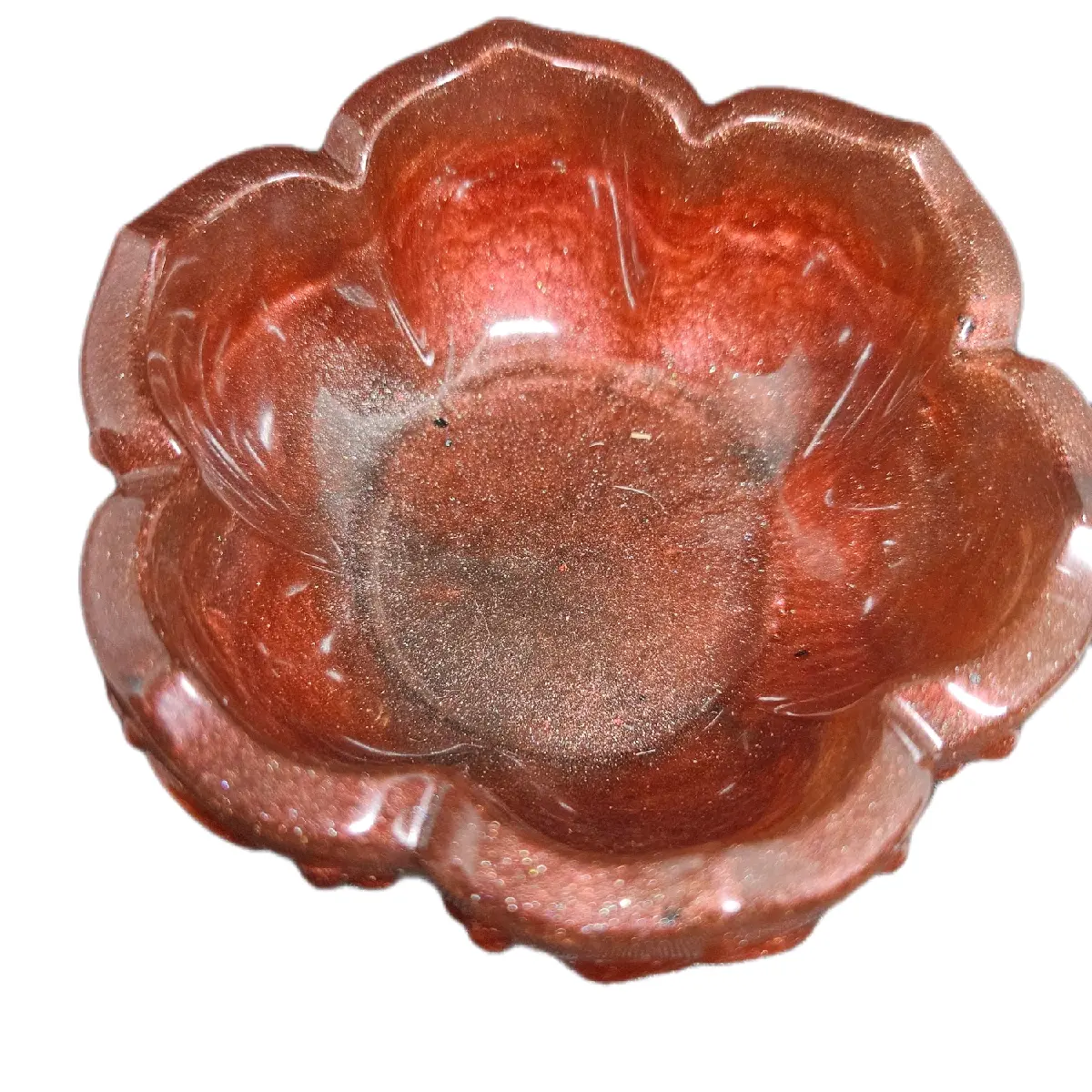 Metallic Garnet Red Dish