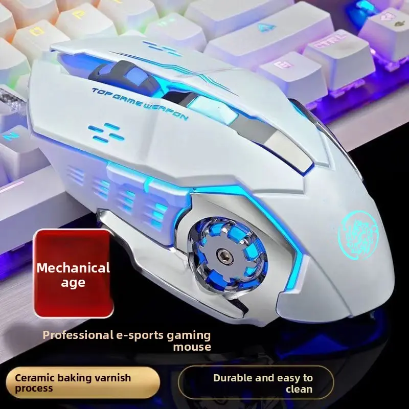 2.4G Rechargeable Silent (White)