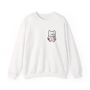 Cute Pixel Polar Bear Cursed Sweatshirt | Dark Humor Pixel Art