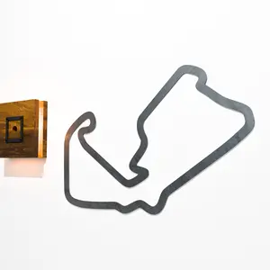24x24” Metal Race Track Wall Art Decor for Car Fans, Garage, or Office