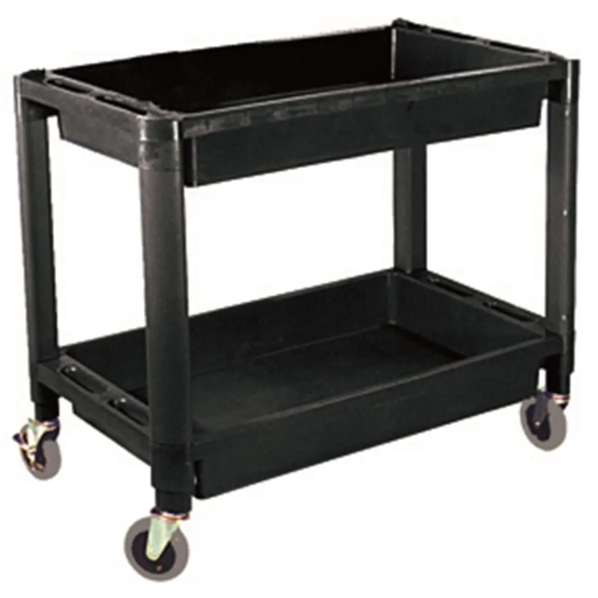 212 MAIN Heavy-Duty Plastic 2-Shelf Utility Cart, Tool Organizer, Storage Racks, Two Shelves