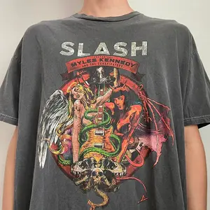 Guns N Roses Slash Exclusive Band Graphics Tee Shirt