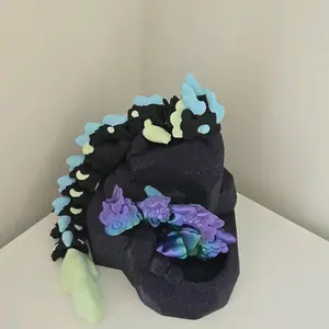 3D Printed Baby Kaida with or without Rock Stand Figurine Display