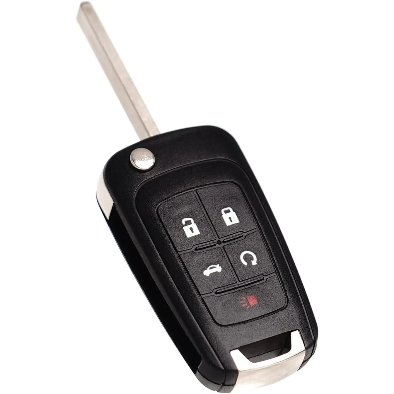 MechanMagic Self-Programmable Remote Flip Fob - Pre-Installed Key Blade, Keyless Entry, Remote Start, OHT01060512 for Chevy/GMC/Buick Models (2010-2021) - 5-Button Key Replacement Accessory, Ideal for Boyfriend Gifts