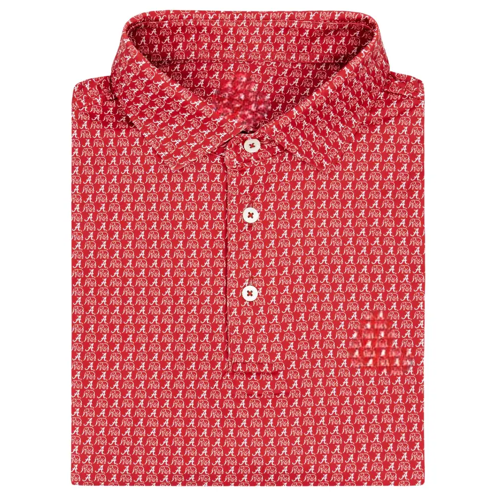 The Alabama Big Al Men's Short Sleeve Collegiate Polo, Polo 3D Unisex, Gif For Him