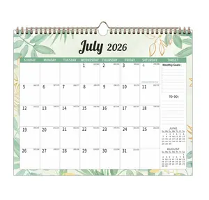2026 Calendar with July 2026 Design, Monthly Goals, and To-Do List