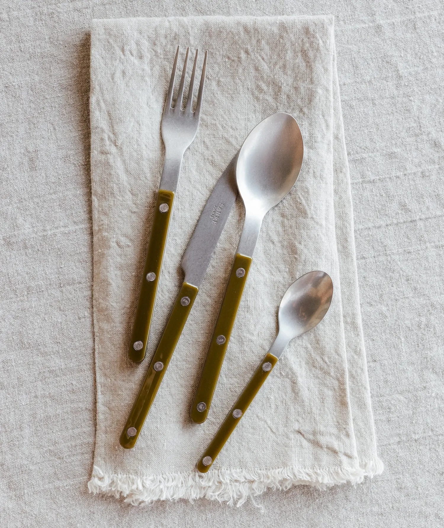 Sabre Olive Green Flatware