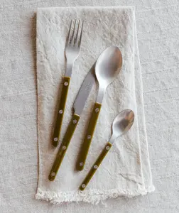 Sabre Olive Green Flatware
