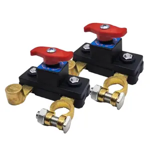 2Pcs Battery Disconnect Switch 12 Volt 24 Volt, High Conductivity Battery Cut Off Switch, Pure Copper Manual Rotary Battery Shut Off Switch for Car Truck RV Boat Power Control