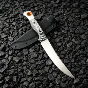 H15500 1pc Straight Knife, Non-Slip Handle, Camping Adventure Tool Accessory, Daily Practical Edc Tool, Hiking Helper, Men's Gift