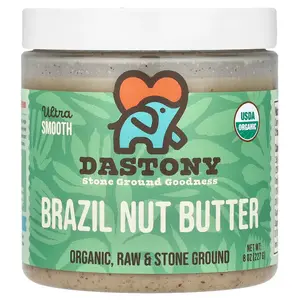 Dastony Organic Brazil Nut Butter, Ultra Smooth, 8 oz (227 g)