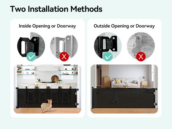 118" Retractable Baby Gates Extra Wide, Retractable Dog Gate for Large Openings, Extra Long Dog Gates for The House, Extra Large Mesh Pet Gate for Stairs, Doorways, Hallways, Indoor&Outdoor, Valentine's Day 118" Retractable Baby Gates Extra Wide, Retractable Dog Gate for Large Openings, Extra Long Dog Gates for The House, Extra Large Mesh Pet Gate for Stairs, Doorways, Hallways, Indoor&Outdoor, Valentine's Day