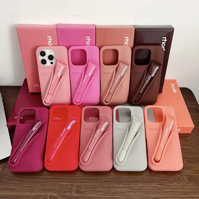 Rhode Style Lip Gloss Holder Phone Case for iPhone 11–17 Pro Max – I Didn’t Get the Hype… Until I Tried It
