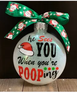 Funny Christmas Ornament, Fun Christmas Tree Ornament