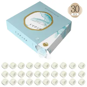 Box of 30 Cleansing Tablets, Facial Cleansing Foaming Skin Care Organic Gentle Smooth Skin Repairing Cleanser Gel Powder