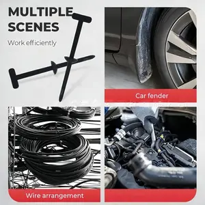 Nylon Self-Locking Tie Straps, Locking Button Design, Secure and Reliable, Ideal for Car Wiring, Daily Pipeline Bundling