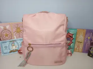 Pink Colorblock Backpack pink backpack
