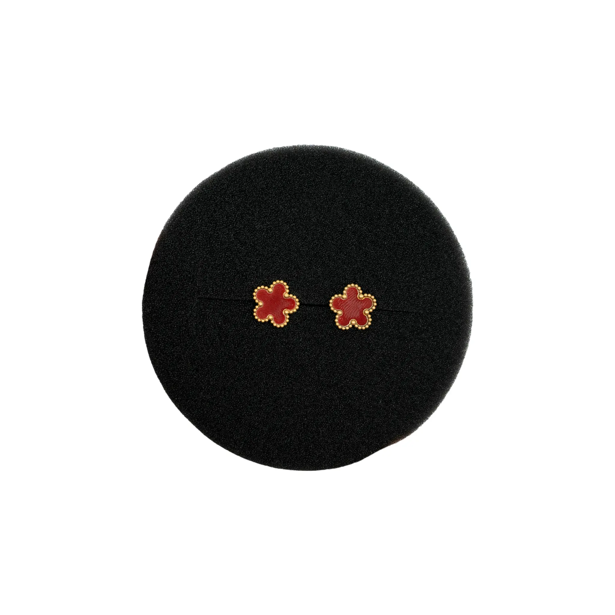 Five-Leaf Clover Earrings - Floral Design with Elegant Style