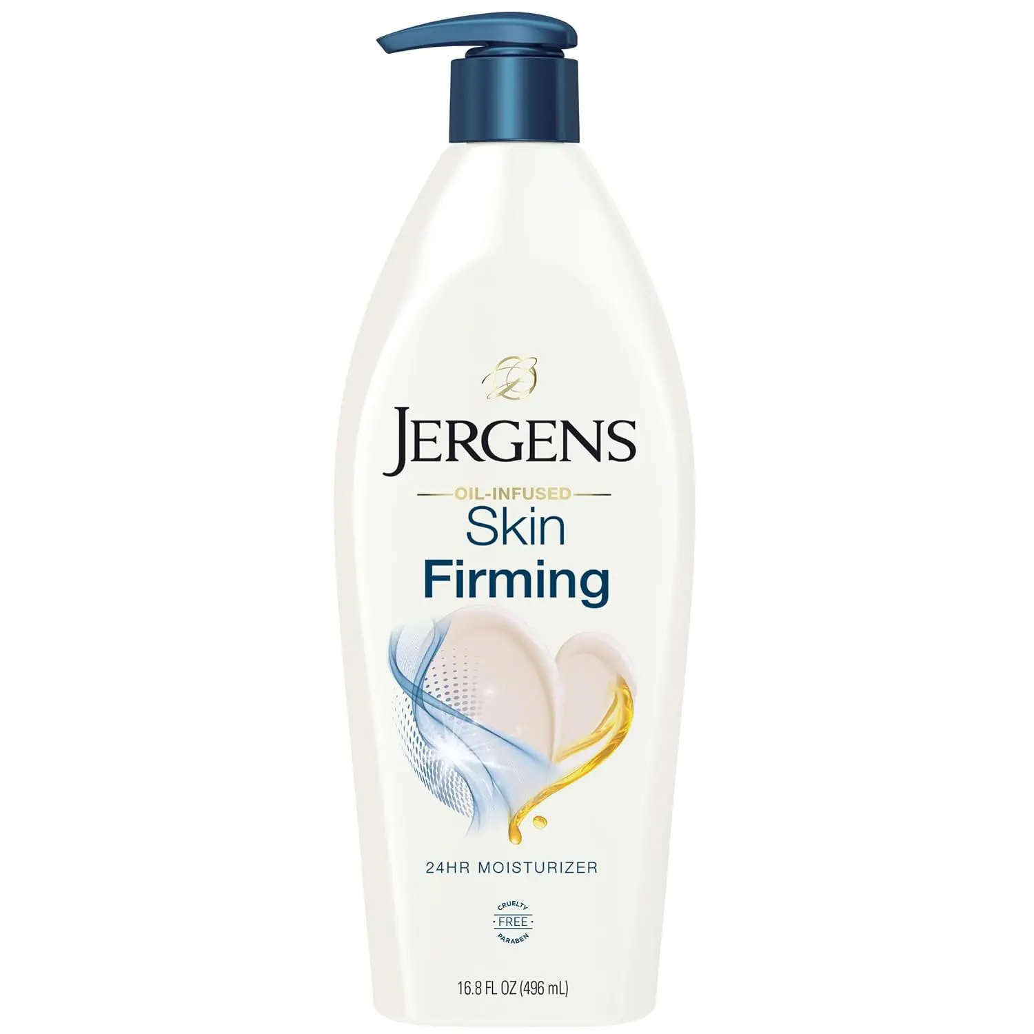 Jergens Skin Firming Body Lotion for Dry to Extra Dry Skin, Dermatologist-Tested with Collagen, Elastin & Hydralucence Blend Formula, 16.8 Oz – Tightens, Smooths & Tones