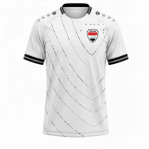 2026 Iraq National Soccer Team Style Jersey Home Shirt, Patriotic Football Jersey, All Over Print Unisex Soccer Jersey, Sports Fan Apparel