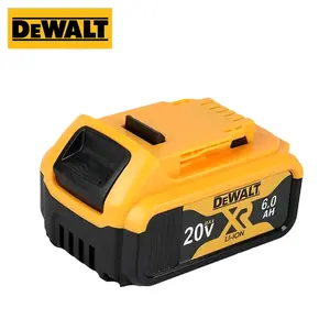 DEWALT 20V MAX* 6Ah Lithium-Ion Battery – DCB206 – High-Capacity 6.0Ah Pack for Extended Runtime – Compatible with Entire DEWALT 20V MAX System (Drills, Saws, Impact Wrenches) – Replacement Power Tool Battery