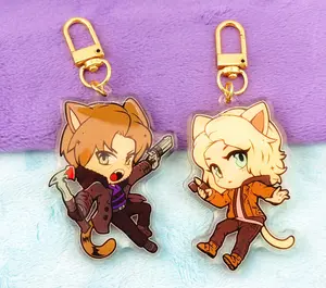 Re9: chibi cats Keyrings Cute, perfect for attaching to bags, keys, or as a gift.