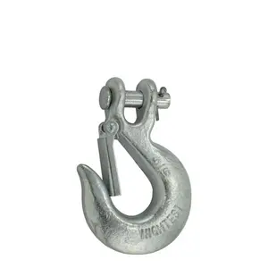 TC International  0.38 in. G40 Clevis Safety Hook with Safety Latch - Pack of 2