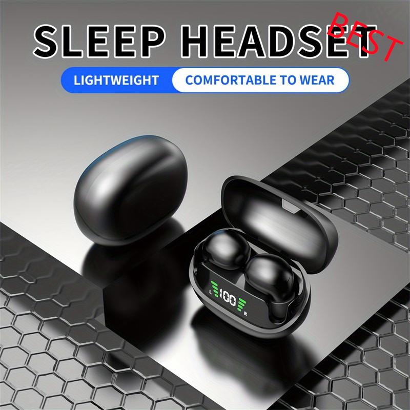 HOT Wireless Earbuds with LED HD Power Display  High-Quality Sound  Touch Controls  Tangle-Free Cable  Type-C Jack  Compatible with Android & Apple Phones  Rechargeable Lithium Battery - Mini In-Ear Design