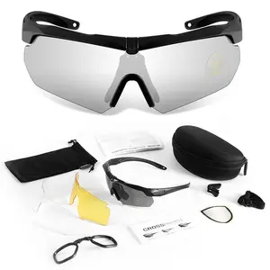 Military Fan CS Windproof Sand Tactical Shooting Goggles Crossbow Bulletproof Outdoor Cycling Glasses