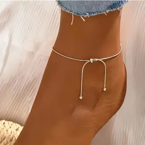 3PCS Vintage Adjustable Anklet Hypoallergenic Fashion Classic Foot Jewelry Daily Wear, Ankle Chain Bohemian Retro Foot Jewelry Set
