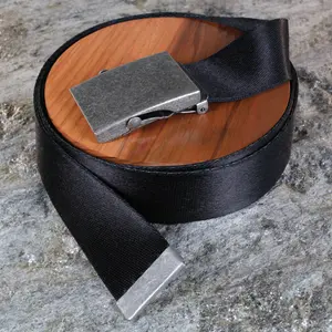 Unisex Single Color Belt - Small to Plus Size - Multiple Buckle Options - Minimalist Style Everyday Essential - Durable Polyester Webbing