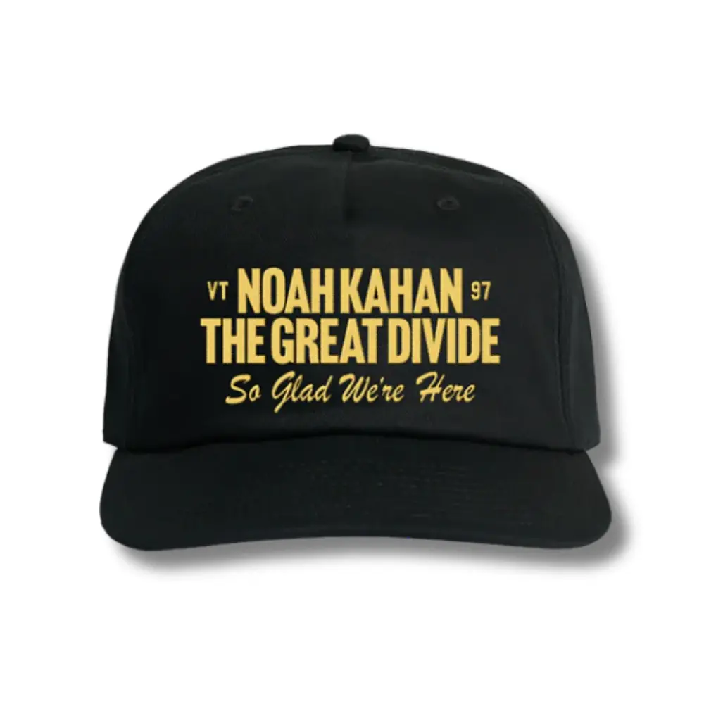 Noah Kahan The Great Divide So Glad We’re Here Embroidered otto cap 5 Hat, Indie Folk Music Fan Cap, Unisex Concert Baseball Cap, Gift for Music Lovers
