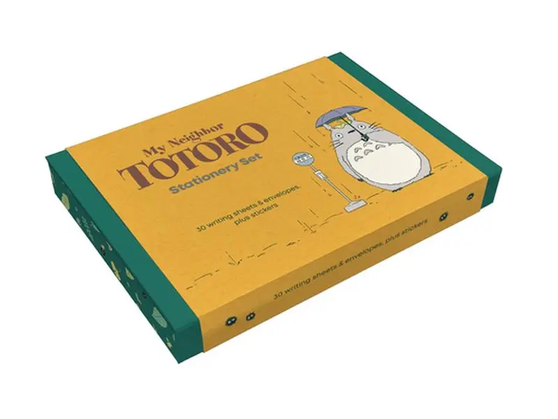 Studio Ghibli(r) My Neighbor Totoro Cartoon Classic English Letter Writing Stationery Set - 30 Sheets+Envs., 30 Envelopes, Unique Cards, 2 Sticker Sheets