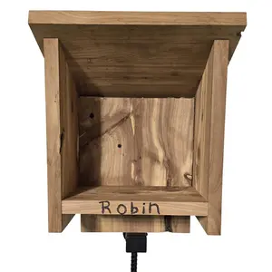 Robin Handcrafted Red Cedar Birdhouse - Handcrafted with 3/4 Inch Red Cedar, Open Entrance, Durable Design, Built specifically for Robins Lifetime Warranty