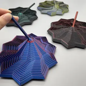 Expanded Sensory Fidget Star with Handle - Very Satisfying Sight and Sound with Hypnotizing Visual Fidget Toy