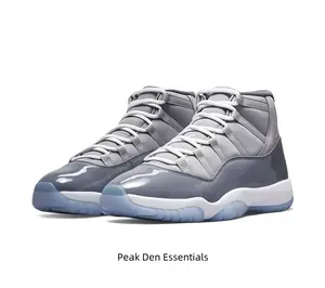 The ultimate grey high-tops. Premium patent leather + icy sole