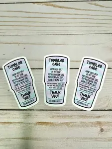 Tumbler Care Cards