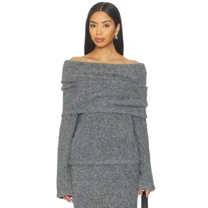 Line & Dot Sonora Sweater in Charcoal Grey Line & Dot Sonora Sweater in Charcoal Grey