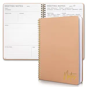 Simplified Meeting Notebook For Work Organization - Easily Take Notes And Keep Agendas on Track - The Perfect Office Planner Supplies for Women & Men to Professionally Manage Business Projects
