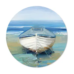 Courtside Market Eucalyptus Circular 12x12 Circular Wood