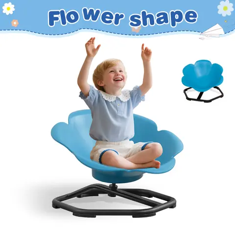 Segmart Kids Sensory Swivel Chair, Spinning Chair for Autistic Children, Sensory Toy for ADHD Kids, Body Coordination Training Rotating Sensory Chair Round