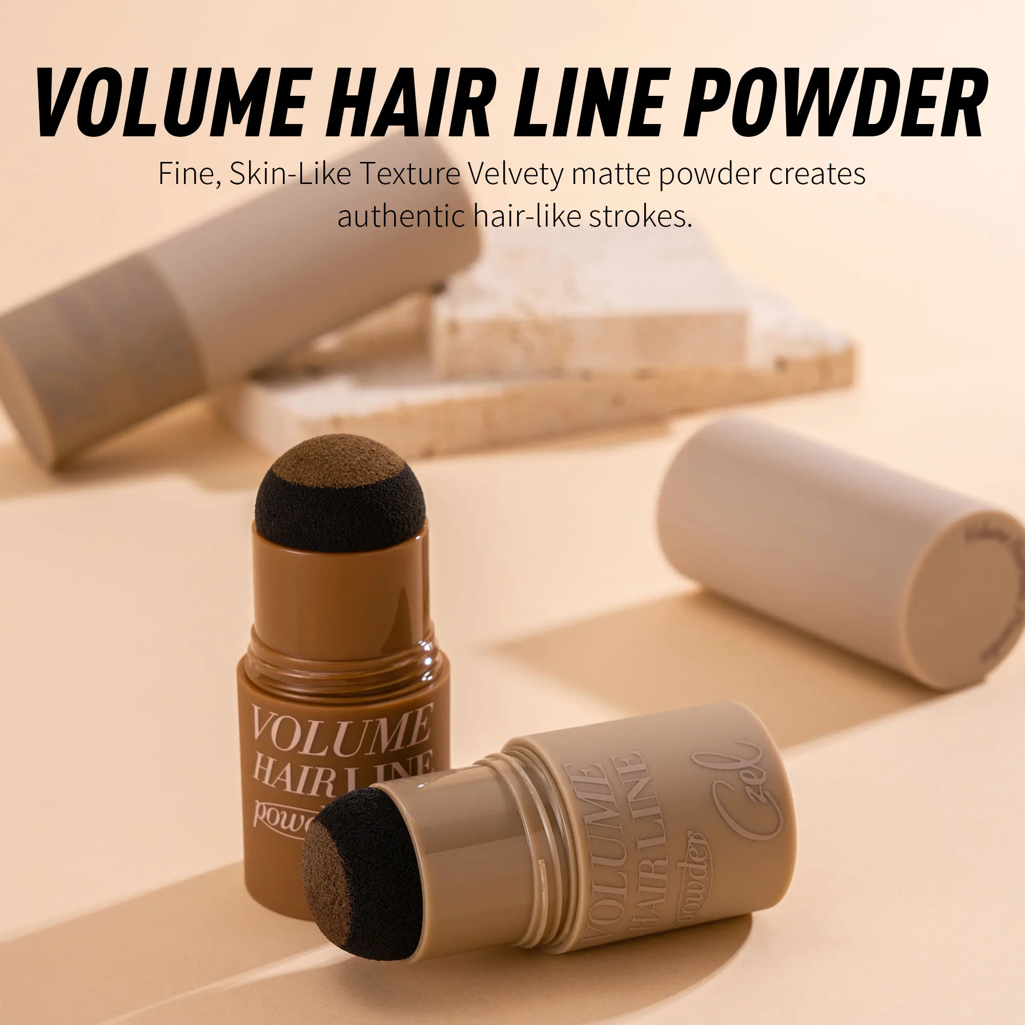 Czel 2 Shades Waterproof Hairline Powder Instant Root Touch Up Hair Shadow Filler for Thinning Hair